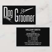 Carte de visite de chien Groomer (Devant / Derrière)