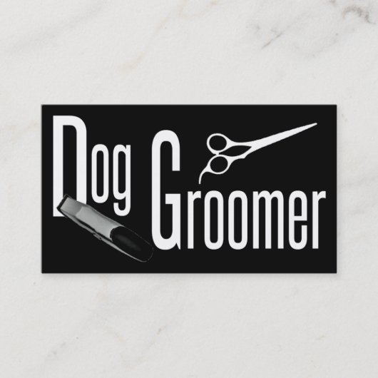Carte de visite de chien Groomer (Devant)