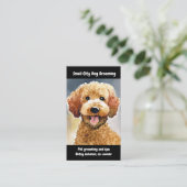 Carte de visite de chien Groomer (Debout devant)