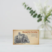 carte de visite de chiens d'animaux familiers (Debout devant)