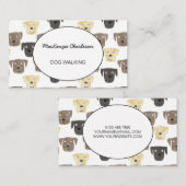 Carte de visite de chiens de randonnée Labrador Re (Devant / Derrière)