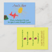 Carte de visite de Childcare (Devant / Derrière)