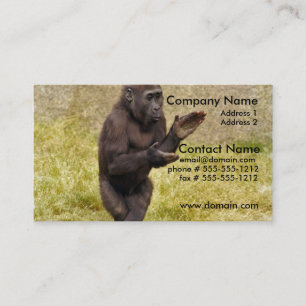 Carte de visite de chimpanzé