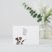 Carte de visite de chiot (Debout devant)