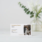 Carte de visite de chiot de beagle (Debout devant)