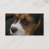 Carte de visite de chiot de beagle (Dos)