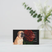 Carte de visite de chiot de mastiff (Debout devant)