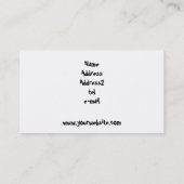 Carte de visite de chiots (Dos)