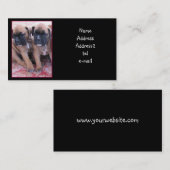 Carte de visite de chiots de boxeur (Devant / Derrière)