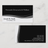 Carte de visite de chiropracteur professionnel mod (Devant / Derrière)