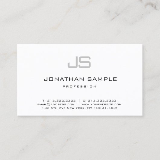 Carte de visite de chiropracteur propre (Devant)