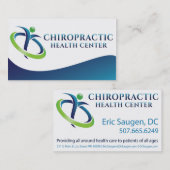 Carte de visite de Chiropractic de Dr. Éric (Devant / Derrière)