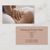 Carte de visite de chiroprakteur (Devant / Derrière)