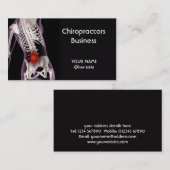 Carte de visite de chiroprakteurs (Devant / Derrière)