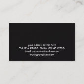 Carte de visite de chiroprakteurs (Dos)