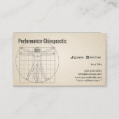 Carte de visite de chiropraticien en papier rétro (Devant)
