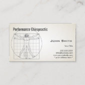 Carte de visite de chiropraticien en papier rétro (Devant)