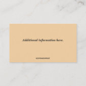 Carte de visite de chiropraticien équin modifiable (Dos)