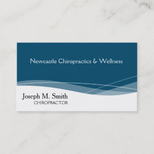 Carte de visite de chiropraticien professionnel mo