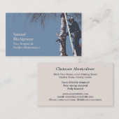 Carte de visite de chirurgie d'arbre (Devant / Derrière)