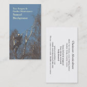 Carte de visite de chirurgie d'arbre (Devant / Derrière)