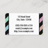 Carte de visite de chirurgien dentaire joyeux et j (Dos)