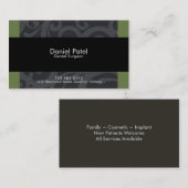 Carte de visite de chirurgien-dentiste - (Devant / Derrière)