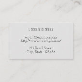 Carte de visite de chirurgien orthopédique propre  (Dos)