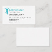 Carte de visite de chirurgien plasticien (Devant / Derrière)