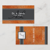 Carte de visite de chirurgien plasticien - (Devant / Derrière)