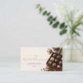 Carte de visite de chocolatier (Debout devant)