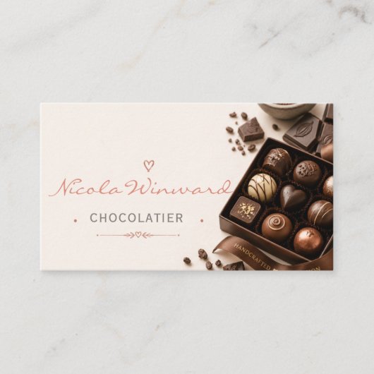 Carte de visite de chocolatier (Devant)