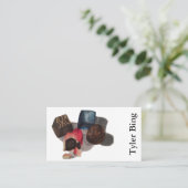 Carte de visite de chocolats de beaux-arts (Debout devant)