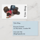 Carte de visite de chocolats de beaux-arts (Devant / Derrière)