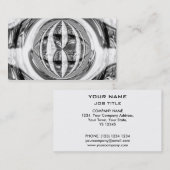 Carte de visite de chrome de globe (Devant / Derrière)