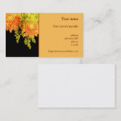 Carte de visite de "chrysanthèmes et d'ors" (Devant / Derrière)