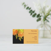 Carte de visite de "chrysanthèmes et d'ors" (Debout devant)