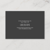 Carte de visite de Chubby Professional Grey Manage (Dos)