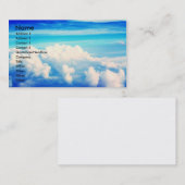 Carte de visite de ciel (Devant / Derrière)