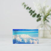 Carte de visite de ciel (Debout devant)