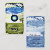 Carte de visite de ciel bleu de la CHROMATOGRAPHIE (Devant / Derrière)