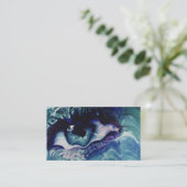 Carte de visite de ciel de la terre de mer (Debout devant)