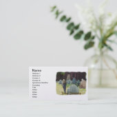 Carte de visite de cimetière de goule (Debout devant)