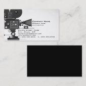 Carte de visite de cinéma de cinéaste (Devant / Derrière)