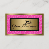 Carte de visite de cintre à Parties scintillant ro (Devant)