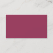 Carte de visite de circuit professionnel Fuchsia (Dos)
