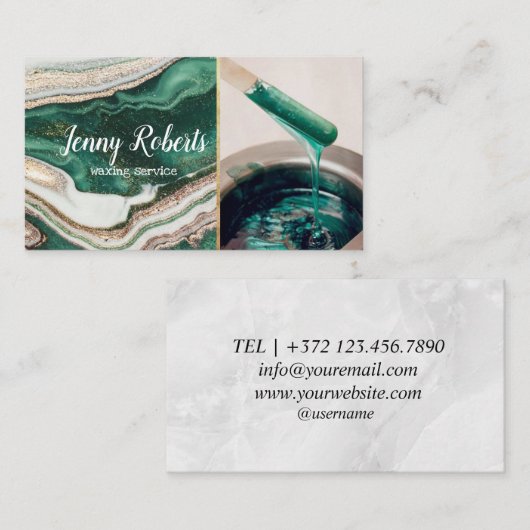 Carte de visite de cire Bikini (Devant / Derrière)