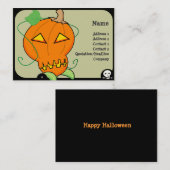 Carte de visite de citrouille (Devant / Derrière)