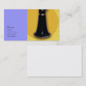 Carte de visite de clarinette pour (Devant / Derrière)