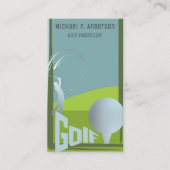 Carte de visite de classe de golf d'instructeur de (Devant)